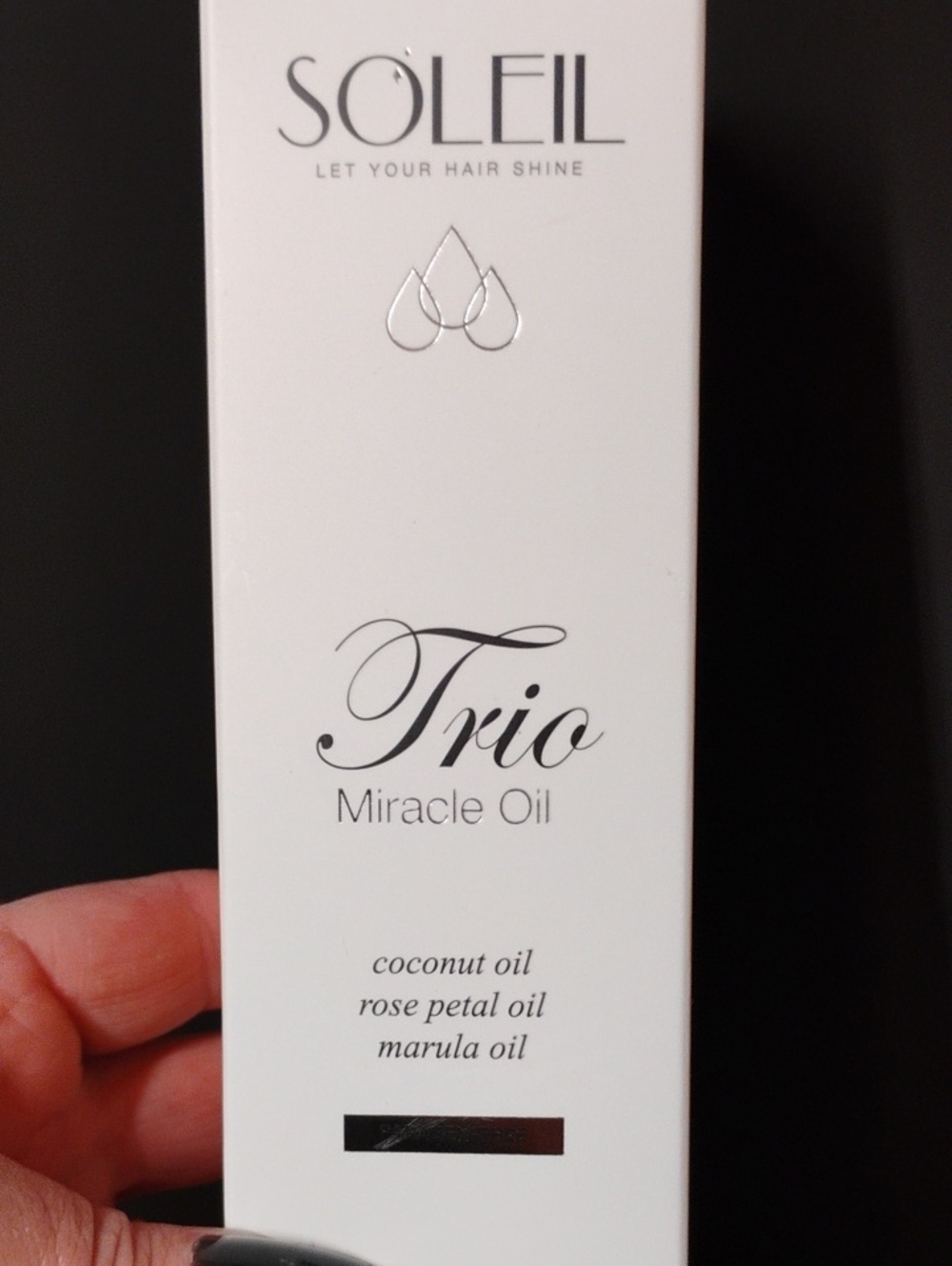 Trio Miracle Oil –Soleil $249 Coconut Roast Petal & Marula OilsTreatment NIB